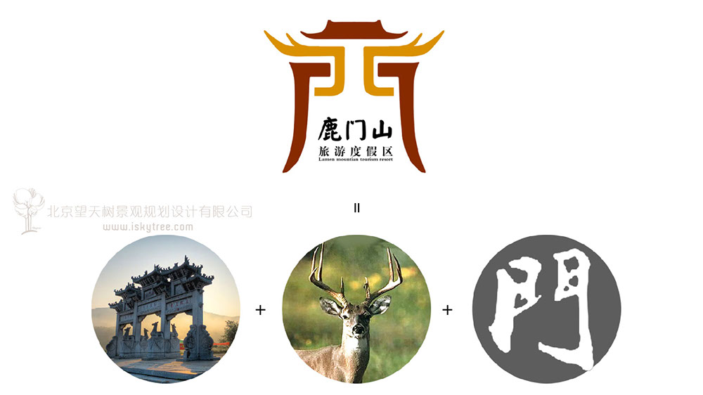 旅游景區(qū)品牌形象視覺(jué)識(shí)別系統(tǒng)VIS標(biāo)志logo設(shè)計(jì)推導(dǎo)示意圖