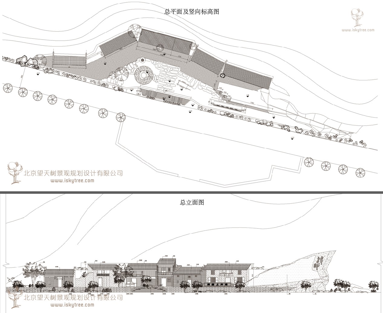 紅色旅游革命老街建筑景觀施工圖設(shè)計