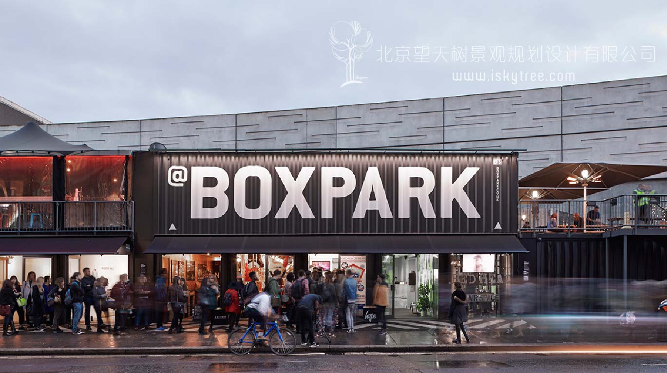 BOXPARK shoreditch 盒子公園商業(yè)街街景