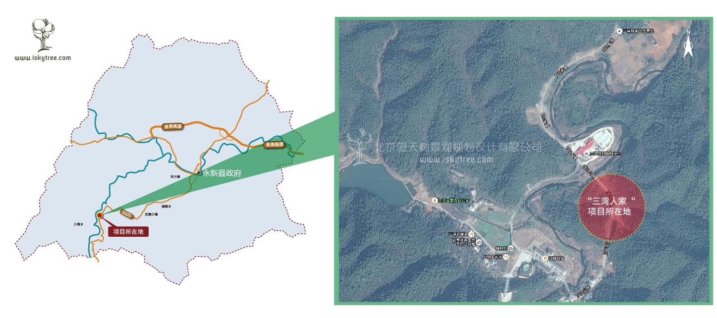 永新縣“三灣人家”鄉(xiāng)村旅游規(guī)劃區(qū)位圖