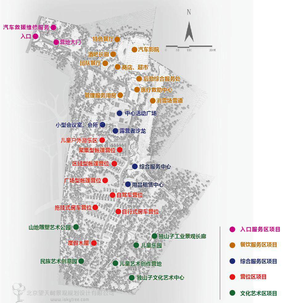 自駕車營地重點項目分布